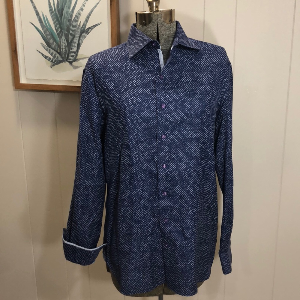 HammerMade Blue Spot Button Up. Size M.